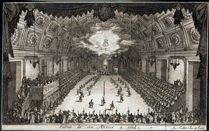 Combat a la barriere : Entrée à pied de Son Altesse le Duc Charles IV de Lorraine ... (gravure) - Jacques Callot