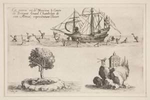 Combat à la Barrière, Cette entrée est de Monsieur le Comte de Brionne Grand Chambellan de son Altesse, représentant Jason - Jacques Callot