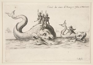 Combat à la Barrière, Entrée de MM. de Varncourt, Tyllon et Marimont - Jacques Callot