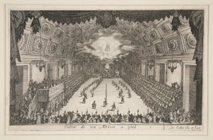 Combat à la Barrière, Entrée de son Altesse à pied - Jacques Callot
