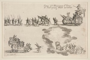 Combat à la Barrière, Entrée du Prince de Plaltzbourg - Jacques Callot