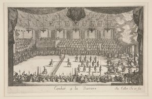 Combat à la Barrière, le Combat - Jacques Callot