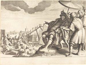 Construction et fortification du port de Livourne, vers 1614