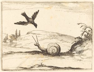 Corbeau et escargot - Jacques Callot
