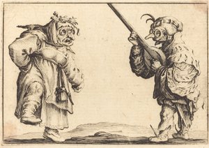 Danseurs avec luth - Jacques Callot