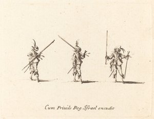 Exercice avec le mousquet - Jacques Callot