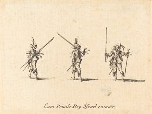 Exercice avec le mousquet - Jacques Callot
