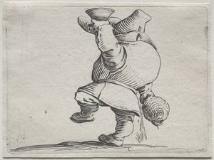 Varie figure gobbi di Iacopo Callot (Buveur vu de dos)