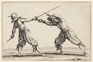Duel avec épées et poignards - Jacques Callot