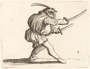 Duelliste avec Deux Sabres
