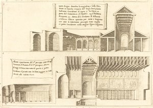 Élévation des églises y compris la Sainte Crèche - Jacques Callot