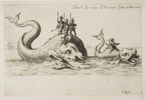 Entrée de Mm. de Vroncourt, Tyllon et Marimont, de Le Combat à la barrière - Jacques Callot