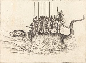 Entrée de Monseigneur Henry de Lorraine, Marquis de Moy, sous le nom de Pirandre - Jacques Callot