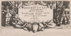 Frontispice pour Les Grandes misères de la guerre - Jacques Callot