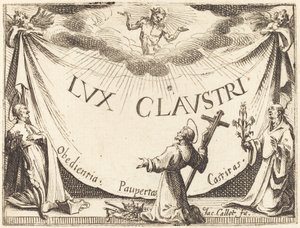 Frontispice pour "La lumière du cloître" - Jacques Callot