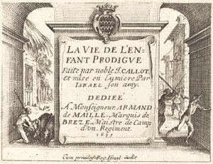 Frontispice pour "Le Fils prodigue" - Jacques Callot