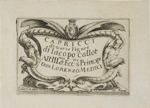 Frontispice, extrait des Caprices de diverses figures (Les Caprices) - The Nancy Set - Jacques Callot