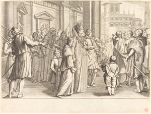 Grande duchesse à la procession des jeunes filles - Jacques Callot
