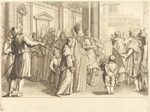 Grande Duchesse à la procession des jeunes filles - Jacques Callot
