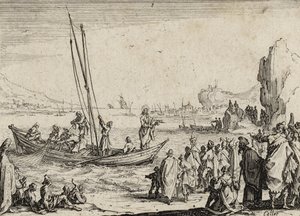 Jésus prêchant au bord de la mer, 1635 - Jacques Callot