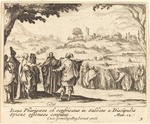 Jésus avec les pharisiens - Jacques Callot