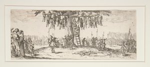 La pendaison de Les grandes misères de la guerre