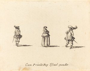 Dame aux bras croisés, et deux messieurs