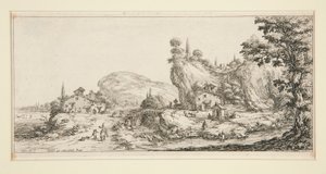 Paysage #6 de Paysages pour Giovanni de Medici - Jacques Callot