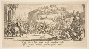 Le Portement de croix, de La Grande passion - Jacques Callot