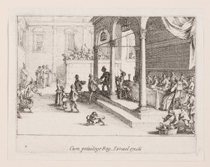 Le festin, de la série La vie de l - Jacques Callot