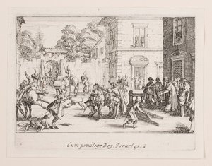 Les adieux, de la série La vie de l - Jacques Callot
