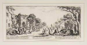Les grandes misères de la guerre: No. 16 - Les mourants sur le bord des routes