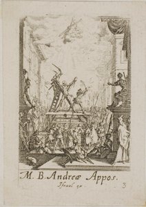 Martyre de saint André, troisième planche des Martyres des Apôtres