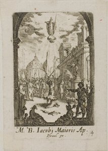 Martyre de saint Jacques le Majeur, quatrième planche des Martyres des Apôtres
