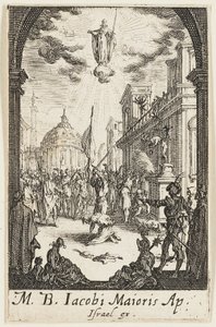 Martyre de saint Jean le Majeur, planche 4 des Martyres des Apôtres - Jacques Callot