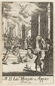 Martyre de saint Jean le Mineur, planche sept des Martyres des Apôtres - Jacques Callot