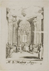 Martyre de saint Mathias, onzième planche des Martyres des Apôtres - Jacques Callot
