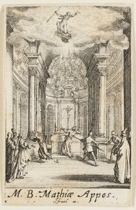 Martyre de saint Mathias, onzième planche des Martyres des Apôtres