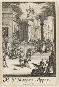 Martyre de saint Matthieu, planche treize des Martyres des Apôtres