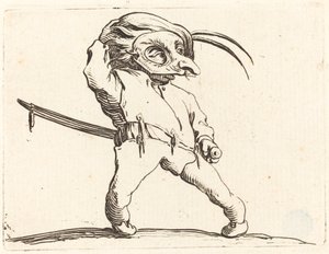 Homme masqué aux pieds tordus, vers 1622