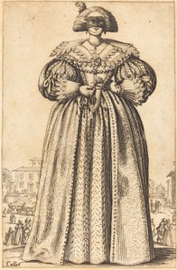 Noble femme masquée - Jacques Callot