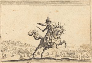 Commandant militaire à cheval, c. 1622 - Jacques Callot