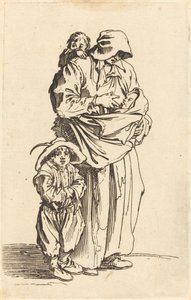 Mère et trois enfants - Jacques Callot