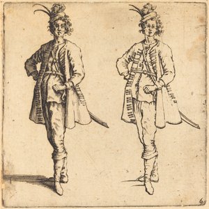 Officier, vue de face, 1617 et 1621