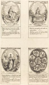 Notre-Dame du Rosaire ; Vierge et Enfant apparaissant dans un nuage ; Vierge triomphante - Jacques Callot