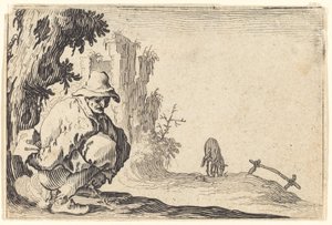 Paysanne Déféquant