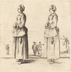 Paysanne, de profil, face à gauche - Jacques Callot