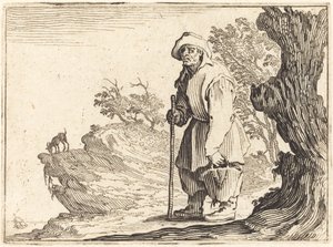 Paysanne avec sac - Jacques Callot