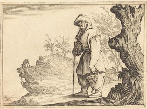 Paysanne avec sac - Jacques Callot