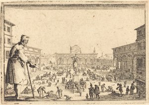 Piazza SS. Annunziata, Florence - Jacques Callot